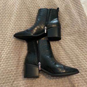 Like New Black Booties Size 8